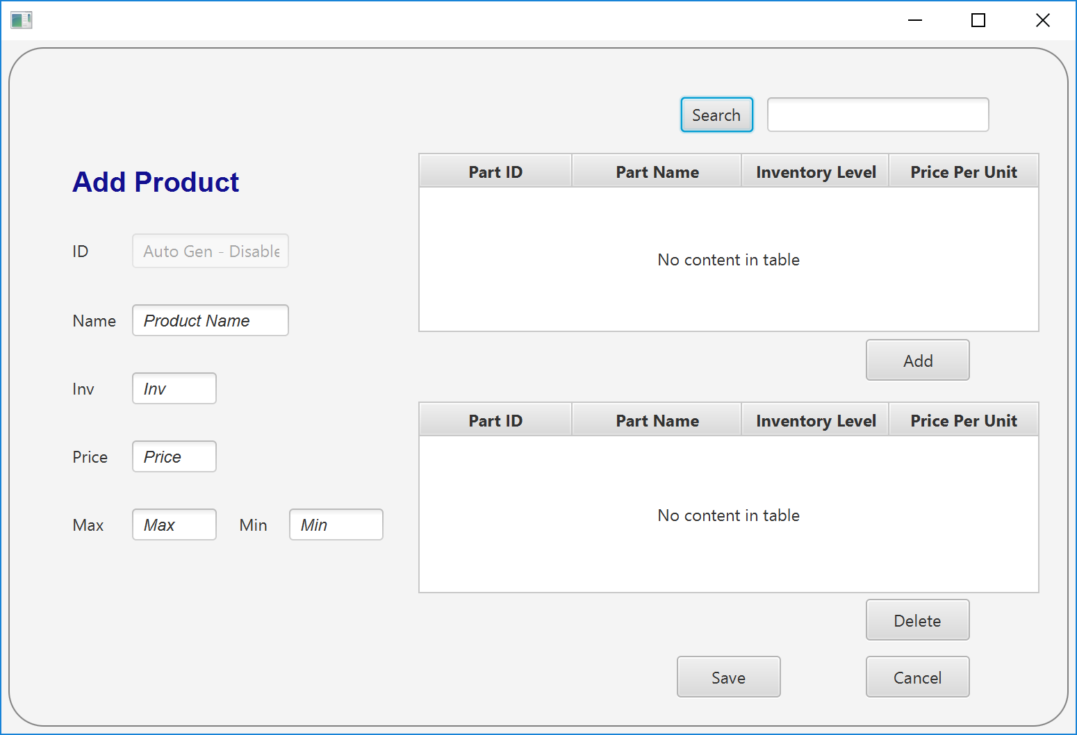 Inventory Application
