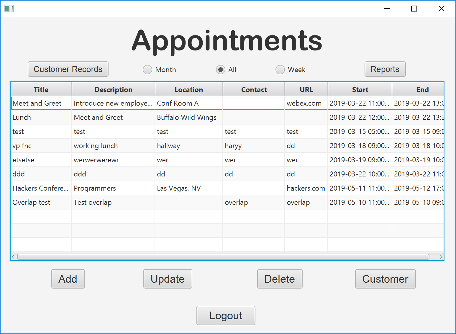 Scheduler Application